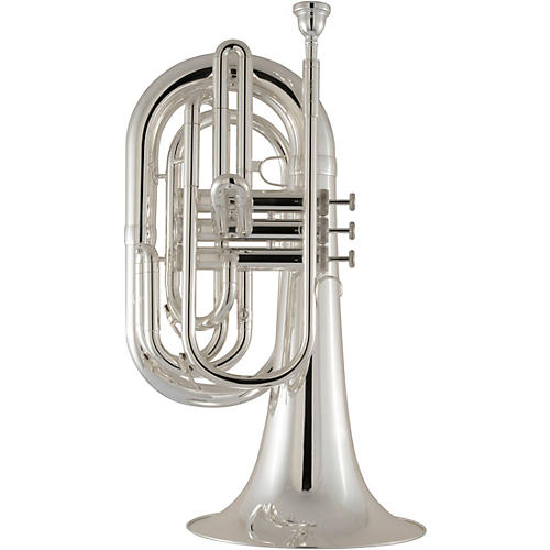 King KMB412 Performance Series Large Shank Marching Baritone Silver plated