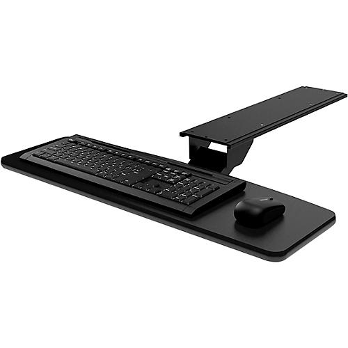 Omnirax KMSOM Adjustable Computer Keyboard Mouse Shelf - Black
