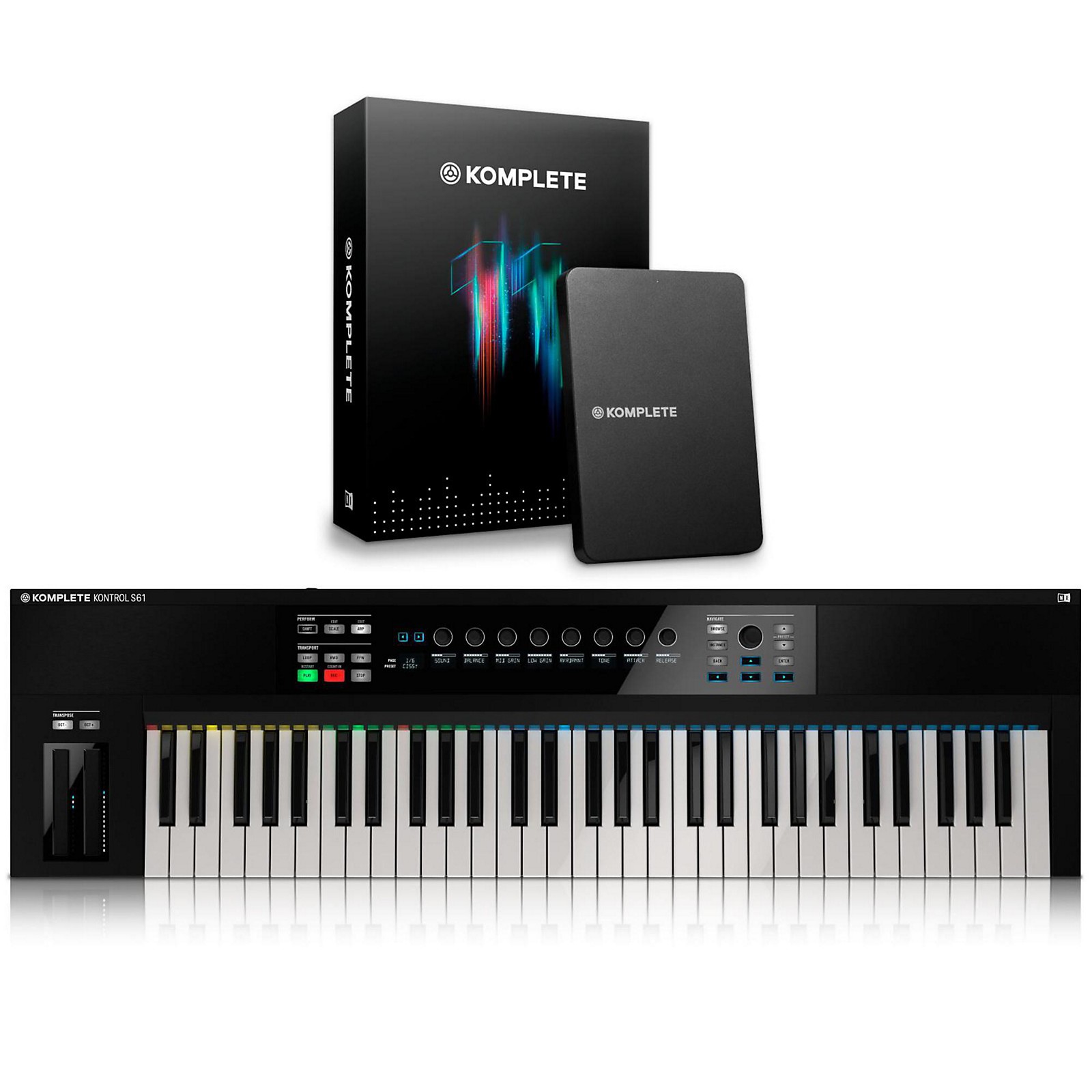 Native Instruments KOMPLETE KONTROL S61 Keyboard Controller with ...