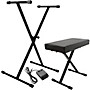 Open-Box On-Stage Stands KPK6520 Keyboard Stand/Bench Pack With Sustain Pedal Condition 1 - Mint