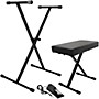 On-Stage Stands KPK6550 Keyboard Stand/Bench Pack With KSP100 Sustain Pedal