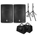 Kustom KPX Passive Speaker Package With Stands and Tote Bags 15