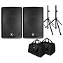 Kustom KPX Passive Speaker Package With Stands and Tote Bags 12