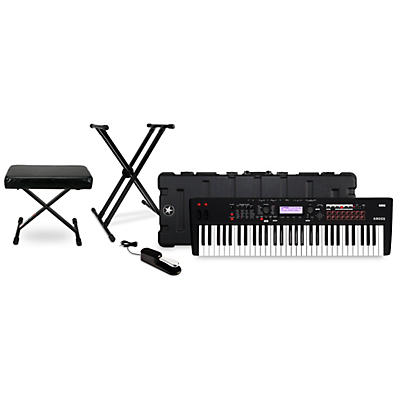 KORG KROSS 2 61-Key Synthesizer Workstation Essentials Bundle