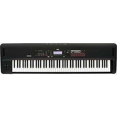 Korg KROSS 2 88-Key Performance Synth/Workstation With Added PCM and Sounds in Matte Black