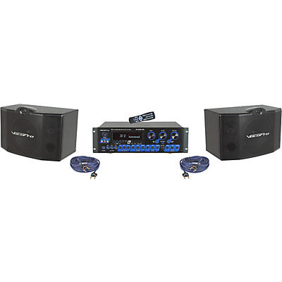 VocoPro KRS-3 Karaoke Mixer and Speaker Package