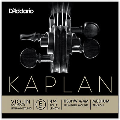 D'Addario KS 311W Kaplan Solutions 4/4 Size Non-Whistling Violin E String (Wound)