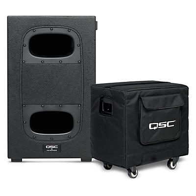QSC KS112 12" 1,000W Compact Powered Subwoofer With QSC Padded Cover