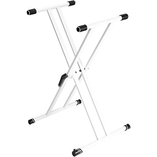 Gravity Stands KSX 2 Double X-Braced Keyboard Stand, White