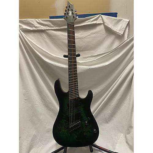 Cort KX507MS Solid Body Electric Guitar Stardust Green