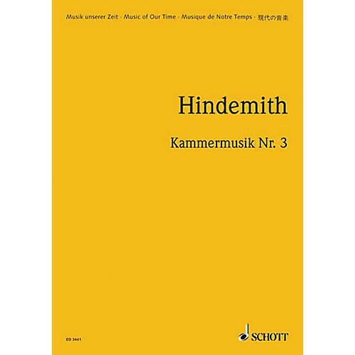 Kammermusik #3 Op. 36, No. 2 (Study Score) Schott Series Composed by Paul Hindemith
