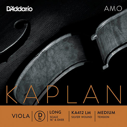 D'Addario Kaplan Amo Series Viola D String 16+ in., Medium