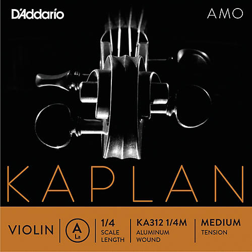 D'Addario Kaplan Amo Series Violin A String 1/4 Size, Medium