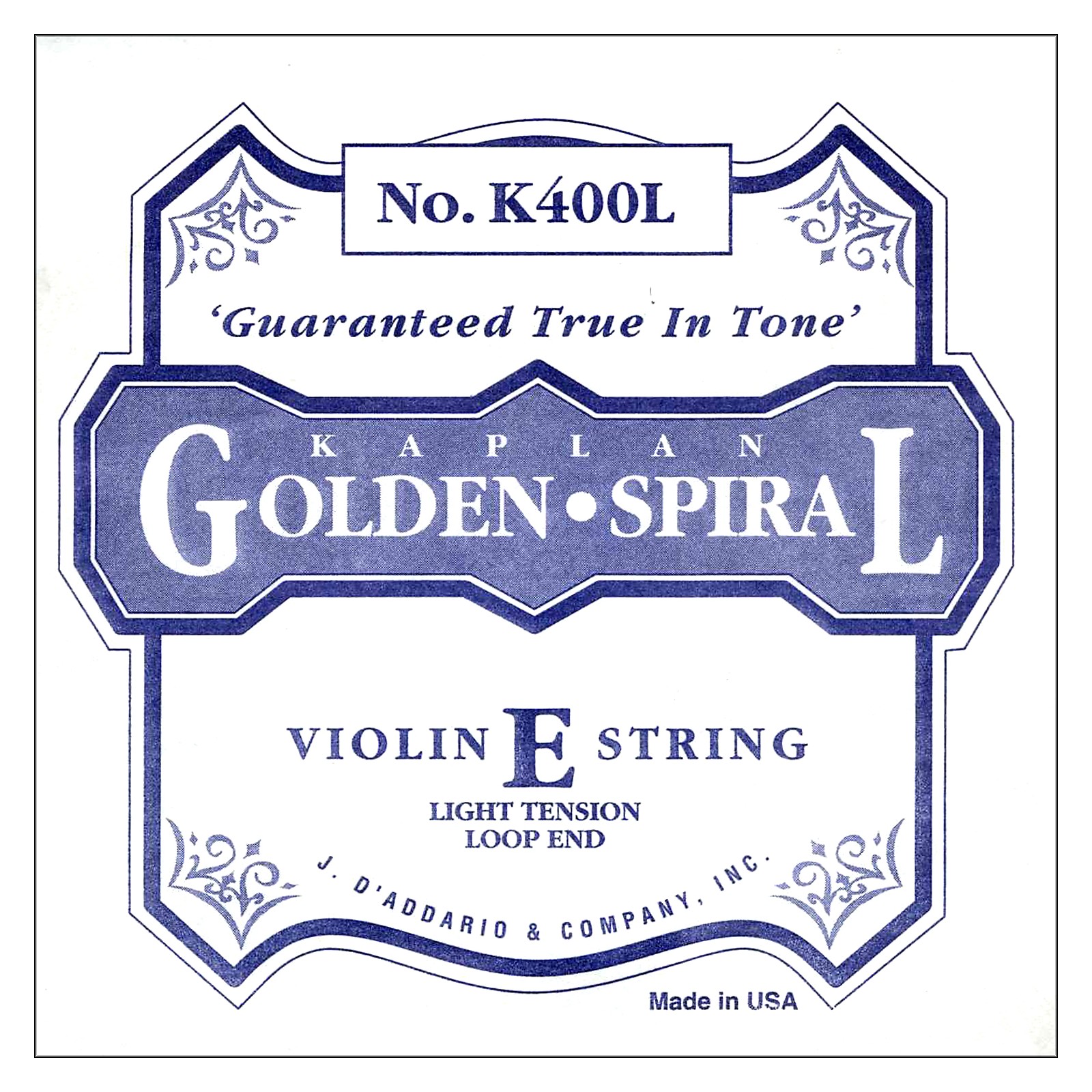 D'Addario Kaplan Golden Spiral Series Violin E String Musician's Friend