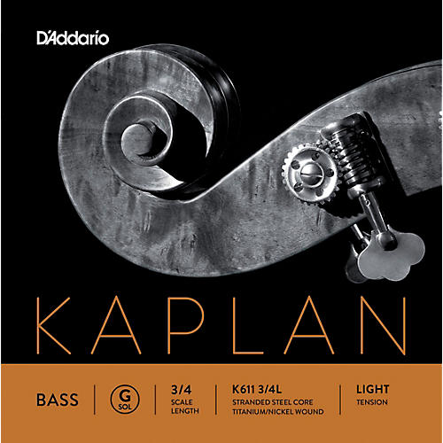 D'Addario Kaplan Series Double Bass G String 3/4 Size Light