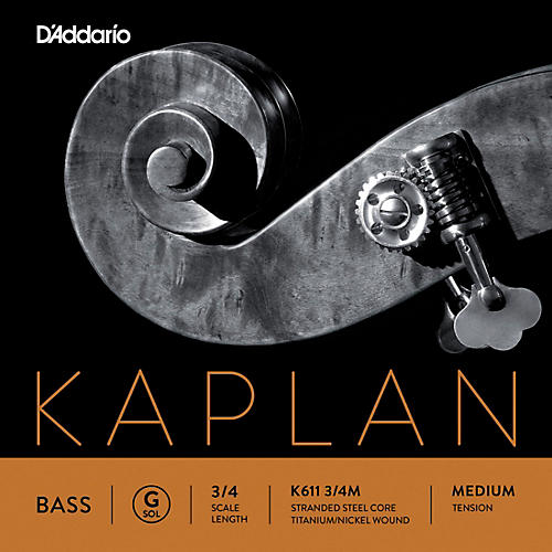 D'Addario Kaplan Series Double Bass G String 3/4 Size Medium