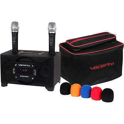 Vocopro KaraokeDual-Plus Karaoke System With Wireless Microphones and Bluetooth