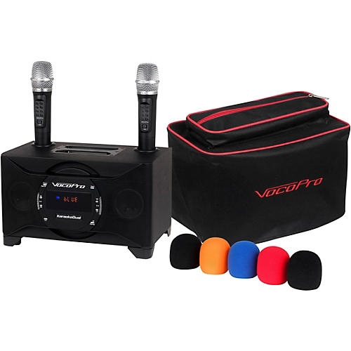 Vocopro KaraokeDual-Plus Karaoke System With Wireless Microphones and Bluetooth