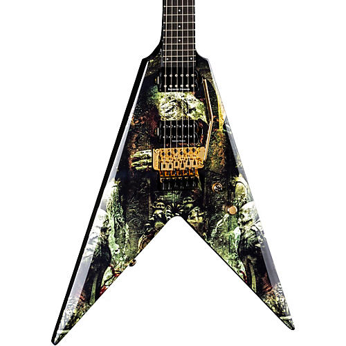 Dean Karl Sanders V with Floyd Electric Guitar Condition 1 - Mint Gates of Sethu Graphic