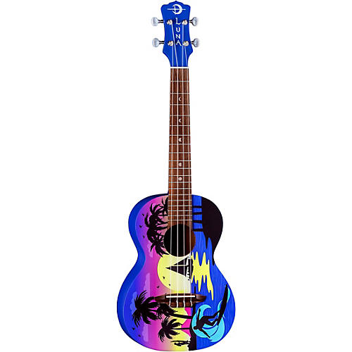 Luna Guitars Kauwela Summer Tenor Ukulele Custom Graphic