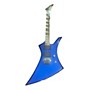 Used Jackson Kelly KE3 Solid Body Electric Guitar Blue Metallic
