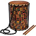 X8 Drums Kente Cloth Dundun with Sticks 15 in.15 in.