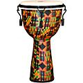 X8 Drums Kente Cloth Key-Tuned Djembe with Synthetic Head 12 x 24 in.10 x 18 in.