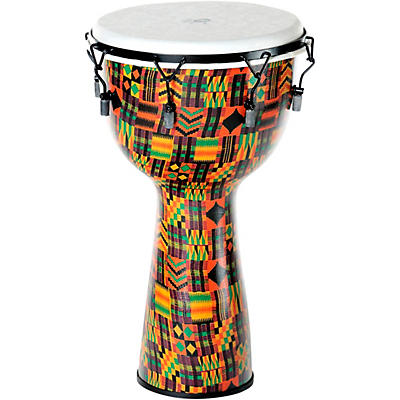 X8 Drums Kente Cloth Key-Tuned Djembe with Synthetic Head