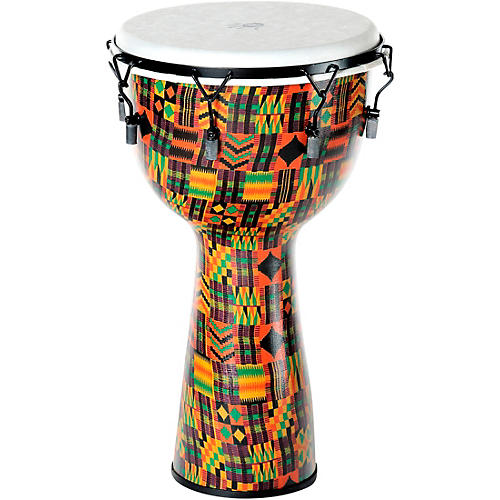 X8 Drums Kente Cloth Key-Tuned Djembe with Synthetic Head 14 x 26 in.