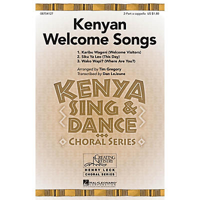 Hal Leonard Kenyan Welcome Songs 2PT/SOLO AC arranged by Tim Gregory