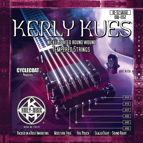 Kerly Kues Nickel Wound Electric Guitar Strings - Light Top Heavy Bottom