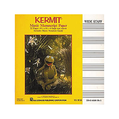 Hal Leonard Kermit The Frog Manuscript Paper Book