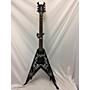 Used Dean Kerry King V Solid Body Electric Guitar Black and White Tribal Pattern