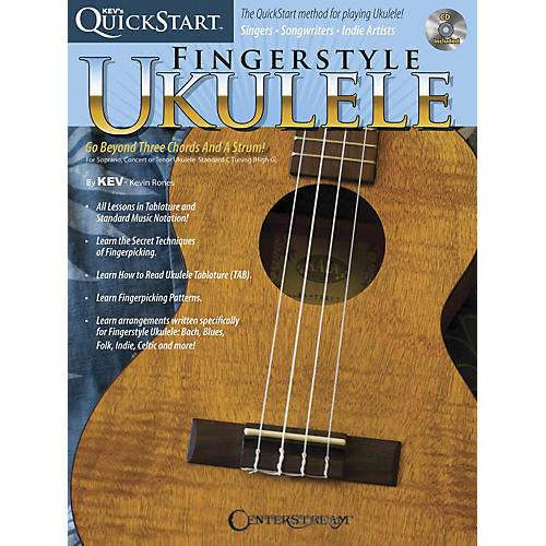 Centerstream Publishing Kev's Quickstart For Fingerstyle Ukulele Book/CD