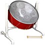Fancy Pans Key Of C Mini Pan - 12 Notes Red/Silver