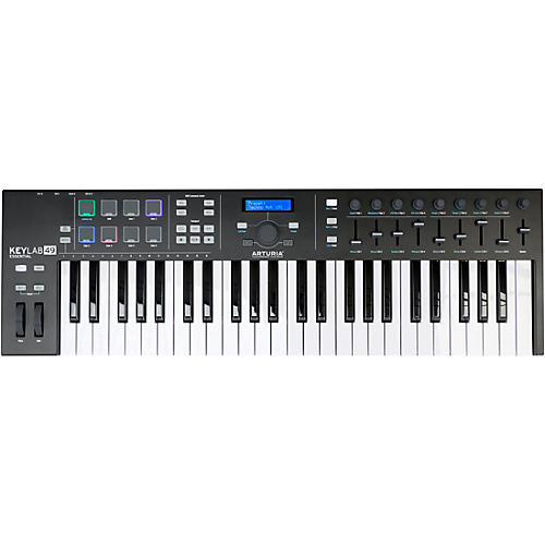 Arturia KeyLab Essential 49 MIDI Keyboard Controller, Black