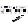 Arturia KeyLab Essential 49 mk3 Keyboard Controller With Universal Sustain Pedal WhiteWhite