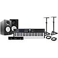 Arturia KeyLab Essential MK3 MIDI Keyboard Controller with Minifuse 2 USB Audio Interface and Yamaha HS5 5-inch Studio Monitor Pair (Cables & Stands Included) Black 49 Key PackageBlack 61 Key Package