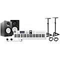 Arturia KeyLab Essential MK3 MIDI Keyboard Controller with Minifuse 2 USB Audio Interface and Yamaha HS5 5-inch Studio Monitor Pair (Cables & Stands Included) Black 49 Key PackageWhite 61 Key Package