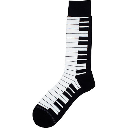 Perri's Keyboard Crew Socks Black