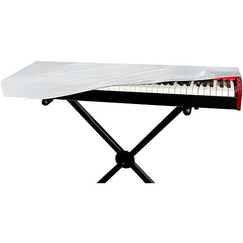 On-Stage Stands Keyboard Dust Cover, White 61 Key