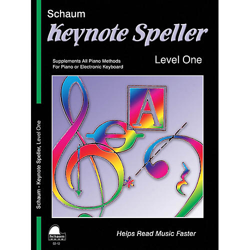 Schaum Keynote Speller Level 1 Educational Piano Book by John W. Schaum (Level Elem)