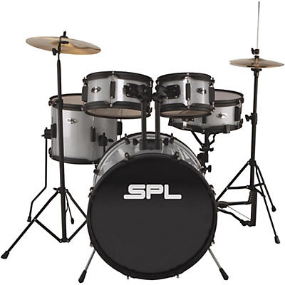 Sound Percussion Labs Kicker Pro 5-Piece Drum Set With Stands, Cymbals and Throne