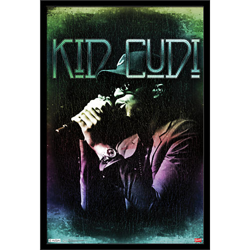 Trends International Kid Cudi - Colors Poster Framed Black