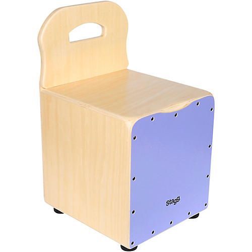 Stagg Kid's Cajon with Backrest Condition 1 - Mint  Purple