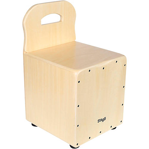 Stagg Kid's Cajon with Backrest Natural