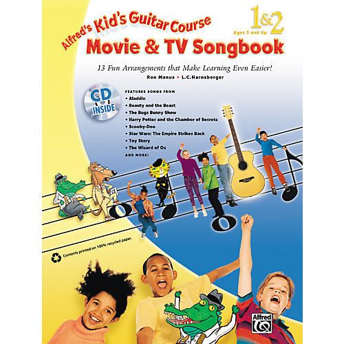 Alfred Kid's Guitar Course Movie & TV Songbook 1 & 2 (Book/CD)