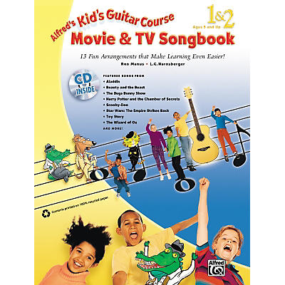 Alfred Kid's Guitar Course: Movie & TV Songbook 1 & 2 Book