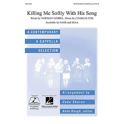 Hal Leonard Killing Me Softly SATB a cappella arranged by Deke Sharon