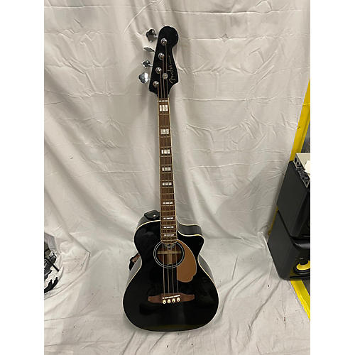 Fender Kingman Acoustic Electric Bass Acoustic Bass Guitar Black